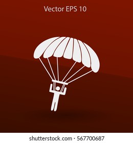 Parachute jumper vector illustration