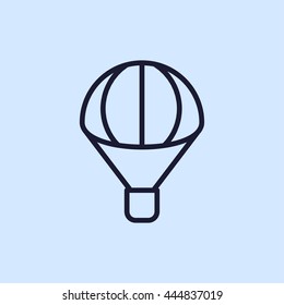 parachute line icon