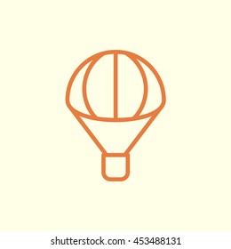 parachute line icon