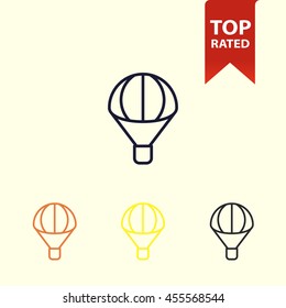 parachute line icon