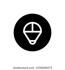 Elementos de la plantilla de diseño de iconos del logotipo de paracaídas - Vector