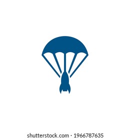 parachute rocket logo.
unique design .