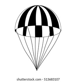 parachute simple icon image 