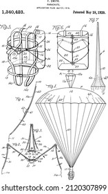 Parachute US Patent From 1918.