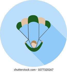 Parachuter, skydiving, sport
