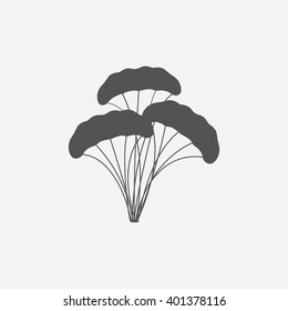Parachutes icon.