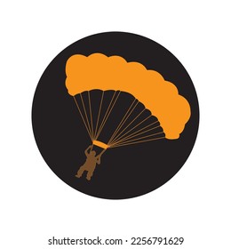parachuting icon vector illustration symbol design