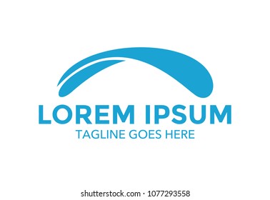 parachuting and skydiving logo. vector illustration