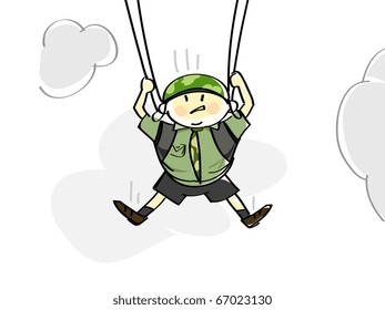 parachutist