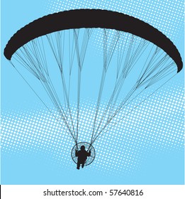 Parachutist flight