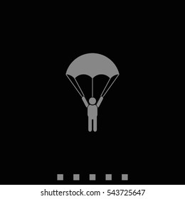 Parachutist icon.