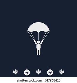 Parachutist icon.