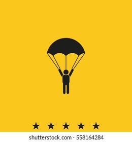Parachutist icon.