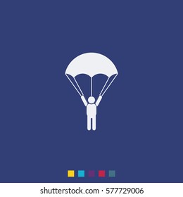 Parachutist icon.