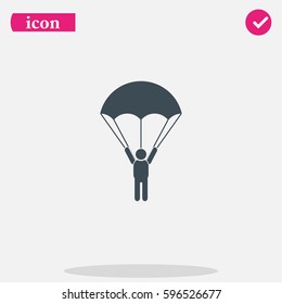 Parachutist icon.