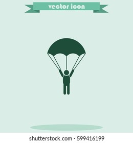 Parachutist icon.