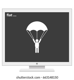 Parachutist icon.