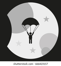 Parachutist icon.