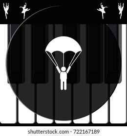 Parachutist icon.