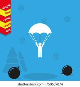Parachutist icon.