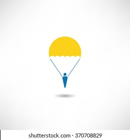 Parachutists icon