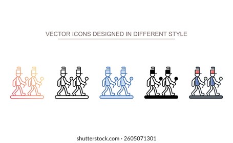 Parade icon design with white background stock illustration