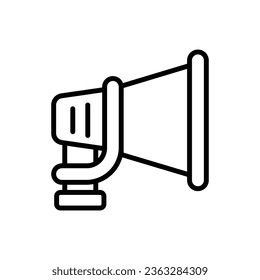 Ilustración del vector de contorno del megáfono de desfile