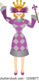 Parade Queen isolated - Vector