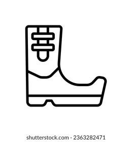Parade Shoe Outline Icon Vector Illustration