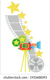 the parade of stars was filmed on a very old movie camera
