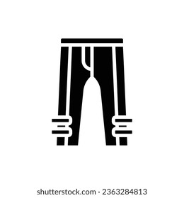 Parade Trouser Filled Icon Vector Illustration