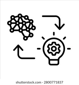 Paradigm Shift icon line vector illustration