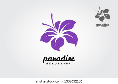 Paradise Beauty Spa is a clean and professional logo template suitable for any business, health care and wellness, beauty products like natural cosmetics.
