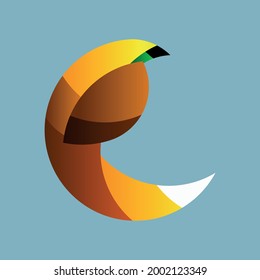 Diseño del logo vectorial de Paradise bird cendrawasiy