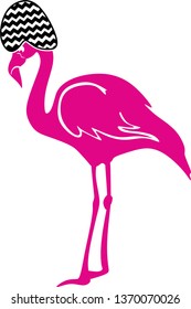 Paradise bird vector, Flamingo