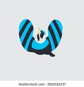 paradise bird vector logo design for game ,technology ,esport team logo and any purpose