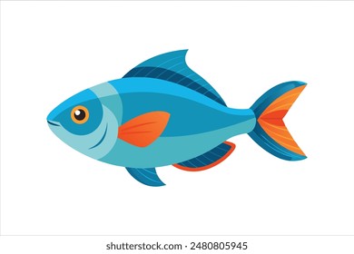 Paraíso Gourami Vector de peces ilustración de arte.