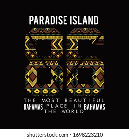 paradise island typography vector printing for t shirt 
