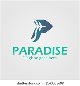 Paradise Logo Template Design 