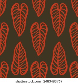 Paradise Pattern Plants Monstera Tropic Simless Botanic Garden Brazil Flower