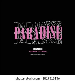 paradise premium apparel simple vintage fashion