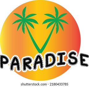 Paradise SVG cut file, SVG design