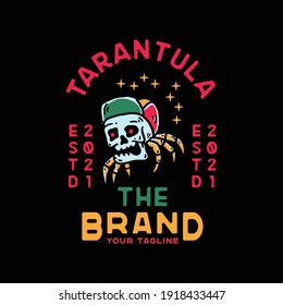 Paradise Tarantula Skull Vintage Style