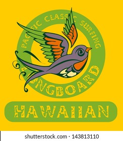 paradise tattaoo birds vector art