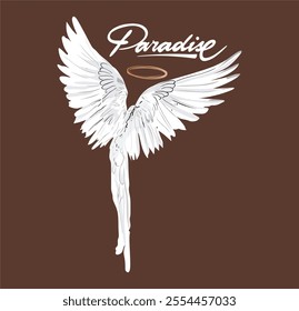 
paradise t-shirt graphic design vector illustration 