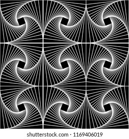 Paradox Square Op Art Seamless Pattern Stock Vector (Royalty Free ...