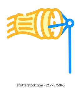 parafoil kite color icon vector. parafoil kite sign. isolated symbol illustration