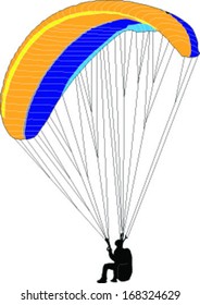 paraglider - vector