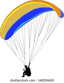 paraglider - vector