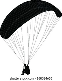 paraglider - vector